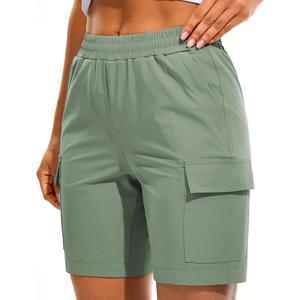 AFITNE Women's 5"/ 7" Hiking Cargo Shorts Quick Dry Lightweight Summer Athletic Running Shorts with Pockets UPF 50+, L
