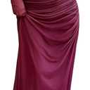 BEAUDRM Women's Fall Wedding Guest Dress Long Sleeve Cocktail Date Night Sexy Y2K Bodycon Ruched Mesh Formal Maxi Dresses (Burgundy)