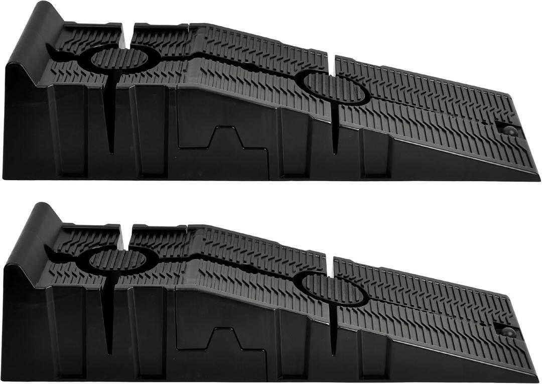 2-Pack Car Ramps - Heavy-Duty Car Lifts for Home Garage or Shop - 16,000lb GVW Capacity, 8,000lb Load Capacity Per Pair - SUV, Agricultural Vehicle, or Pickup Truck Ramp