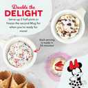 Disney Dash My Mug Ice Cream Maker Bundle - Mini Electric Ice Cream Maker - Creates Gelato, Sorbet & Frozen Yogurt - Easy to Clean & Use - 2 Mugs, Mickey & Minnie Design