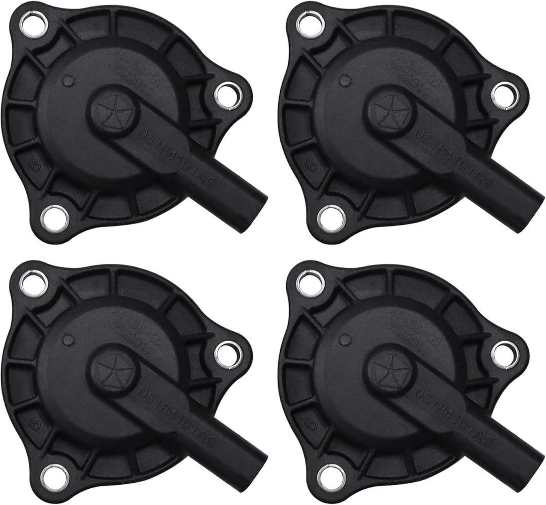 5184101AF 4 pcs Engine Camshaft Cam Phaser Actuator Position Sensor Fit for Chrysler 200 300 for Dodge for Jeep for Ram 3.6L 2011-2021 Replace 5184101AG 05184101AH 05184101AG 05184101AF 918-803 VVT319