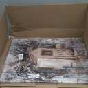 Luslya Farmhouse Outhouse Wall Art Vintage Outhouse Theme Painting Farmhouse Wall Decor Framed Poster Home for Living Room Bedroom Bathroom Decoration 16x24 inch