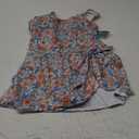 AI'MAGE One Piece Swimdress for Women Tummy Control Bathing Suits Print Skint Swimsuits Blue Floral XLarge