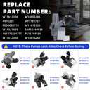 W11612326 Circulation Pump for Whirlpool Dishwasher Pump, Fit for WDP540HAMZ4 WDP540HAMZ0 WDF330PAHS5 WDF330PAHB4 WDF330PAHW2 WDF341PAPM2 WDF330PAHS3 WDF520PADM7 WDF540PADM3, W10805386 W11521435