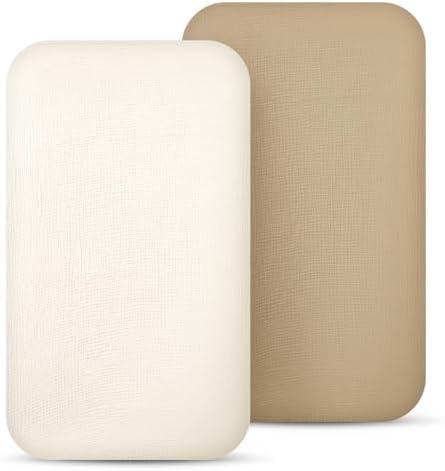 lulumoon Muslin Bassinet Sheets for Baby: Soft Bedside Sleeper Bassinet Fitted Sheets for Boys and Girls