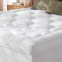 Queen Size Mattress Topper, Thick Mattress Pad for Back Pain Relief
Thick Pillow Top Bed Topper Mattress Pad for Deep Sleep, Cooling Deep Pocket 6-21" Fits Mattresses for Couples & Guest Rooms