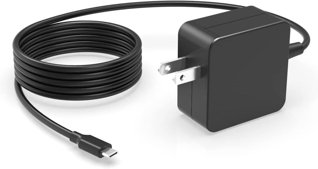 Fast Charger Fit for Asus Chromebook Laptop, USB C Power Connector 45W Portable Design 7.5FT Cable