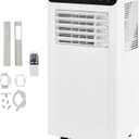 Garvee 8000 BTU Portable Air Conditioner, for Rooms Up to 300 Sq.Ft. 4 Modes Remote Control Quiet AC, Dehumidifier, Fan Includes Window Installation Kit, 24-h Timer, Sleep Mode Energy Star Certified