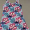 Disney Stitch Toddler Girl Tank Dress Summer Beach Holiday Sleeveless A-Line Sundress 2-13 Years,