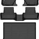 HAFIDI Floor Mats & Cargo Liner Set Fit for 2010-2017 Volvo XC60 All Weather Protection TPE Anti-Slip Automotive Full Set Floor Liners Custom Accessories - Black