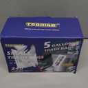 240 Count 5 Gallon Trash Bags Drawstring 1.1 Mil - 18 Liter Small Garbage Bags for Bathroom, Strong Unscented White Plastic Wastebasket Bin Liners for Kitchen Office Toilet and Bedroom