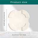 Air Fryer Trivets Silicone for Ninja Crispi, Hot Pads Potholders for Ninja Crispi Airfryer Accessories, Heat-Resistant, Non-Slip, Protection for Countertop (White)