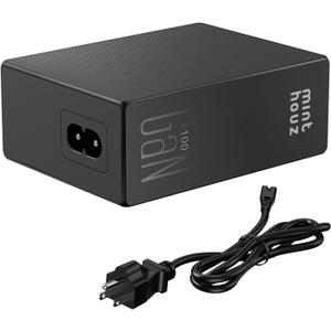 Minthouz 100W USB C Charger Block with Cable, 4-Port Fast Charging Power Adapter, for MacBook Pro/Air, iPad, iPhone 17 Pro Max/Air, Galaxy S25, Steam Deck & More