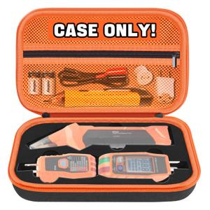 Hard Case for Klein Tools ET310 AC Circuit Breaker Finder Electric Tester & 80041 Outlet Repair Tool Kit & RT250 GFCI Outlet Tester and Accessories Electrical Tools Storage Organizer Bag (Case Only)
