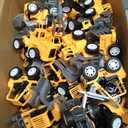 108 Pcs Construction Party Favors Engineering Trucks Small Digger Truck Toys Christmas Gifts Pull Back Vehicles Mini Excavator Toy Car Set for Kids Birthday Boys Girls Stocking Stuffers (Full Set)