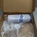 Lamp Shades for Table Lamps, 13x13x10in Fabric Blue Lamps Shades with Waves and Oceans, 1 Pack Lamps Shades, Drum Lamp Shades, Support E26 and E14, Spider