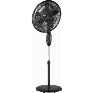 PELONIS 18" 5-Blade Adjustable Oscillating Pedestal Fan with Remote, Black