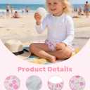 ALVABABY Large Cloth Swim Diaper 3pcs Baby Toddler Infant Snap Reusable Adjustable Swimming Diaper Baby Boy and Girl 3ZSWY75