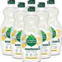 Seventh Generation Dish Soap Liquid Chamomile & Lemon Scent Pack of 6 Dishwashing Soap Dish Detergent Liquid Soap 19 oz