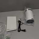 Mini Projector with WiFi and Bluetooth, 4K 1080P Support Portable Projector, 170 ANSI, 180° Rotatable, Auto Keystone Correction, 40"130" Screen Video Projector for Laptop/PC/Smartphone