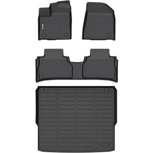 AIPOIL Floor Mats & Cargo Liner Set for 2025 2026 Nissan Murano All Weather Protection TPE Anti-Slip Automotive Full Set Custom Car Mats Accessories - Black