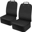 2 Pack Front Dog Seat Cover, Waterproof Car Seat Covers for Dogs Nonslip Scratch-Proof Dog Seat Cover Front Seat Cover for SUV, Sedans,Trucks,Cars - S, Black