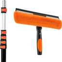30FT Reach Window Washing Kit, Squeegee with Extension Pole, 5-24FT