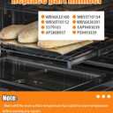 WB56X22160 Oven Door Glass Replacement for GE Kenmore,Tempered Double-Layer