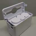 Multifold Paper Towel Dispenser Countertop, Hand Towel Dispenser for Bathroom, Single Sheet Dispensing White