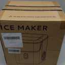 EUHOMY Nugget Ice Makers Countertop, Pebble Ice Maker Machine with 35lbs/24H Soft Ice, Self-Cleaning Sonic Ice Maker with Ice Scoop&Basket, Pellet Ice Maker for Home/Kitchen/Office(Stainless Steels) (Silver)