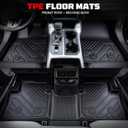TPE Floor Mats Set for Toyota RAV4 PHEV 2026, All Weather TPE Custom Fit Floor Liners & Cargo Liner & Backrest Mats (Plug-in Hybrid), Car Floor Mats Accessorie, Black