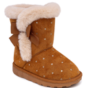 Josmo Girl's Warm Faux Fur Ankle Snow Winter Kids Boots 5M