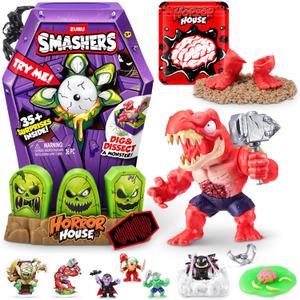 Smashers Mega Horror House (Black) by ZURU, Interactive Toy, Collectable Toy for Kids and Teens
