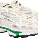 Lacoste Women's L003 2K24 Sneaker (8.5, White & Green)