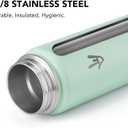 Enerbone 32 oz Insulated Water Bottle, Stainless Steel Bottle with Carrying Strap, Double-Wall Vacuum Insulation Design, Leakproof Sports Bottle with Straw, Keep Drinks Cold or Hot for Hours (Oasis)