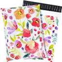 100 Pack Poly Mailers 10x13, Cute Packaging Envelope Mailers Polymailers Packaging for Small Business, Shipping Bags for Clothing Boutique Supplies with Self Seal Strip (Bright Flowers)