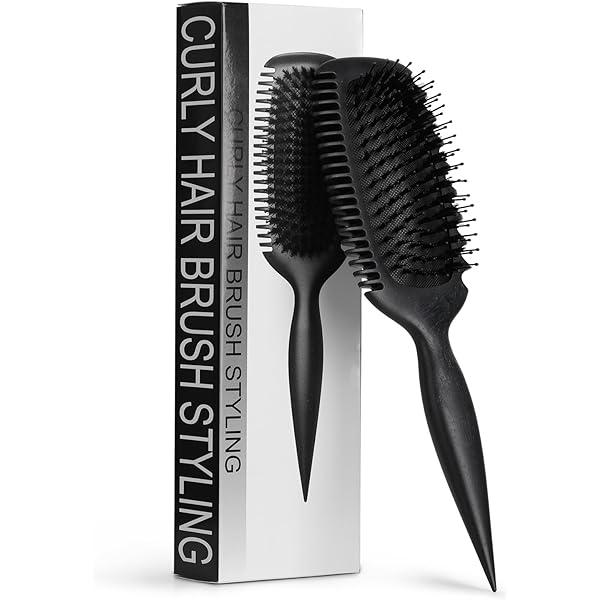 CURLY HAIR BRUSH STYLING