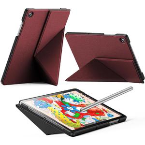 INFILAND Case for Samsung Galaxy Tab A9+/A9 Plus 11 Inch 5G, Slim Foldable Book-Style Cover with Horizontal and Vertical Stand, Protective Case for Galaxy Tab A9 Plus Tablet,Burgundy
