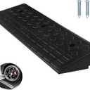 Nisorpa 4" Rise Rubber Curb Ramps Heavy Duty Driveway Curb Ramp 10 Ton Car Slope Ramp for Sidewalk Cars RV Trucks Shed Entryway Bike Pets Scooter Wheelchair 38x9.8x4inch