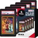 VALUN 5 Pack PSA & CGC Slab Guards (Blackout Edition) Hard TPU PSA Slab Protector Guard for Graded Cards PSA Slab Bumper Guard for PSA Slabs Card Slab Protector for PSA Card Protection