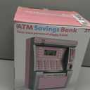 Pink Piggy Bank for Kids, ATM Machine Bank for Real Money with Debit Card, Bill Feeder, Coin Recognition, Balance Calculator, Electronic Savings Safe Box, Gifts for Teen Boy Girl