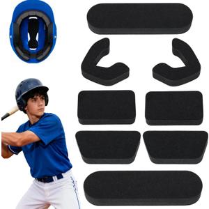 Helmet Padding Fit Kit Compatible with All Easton Batting & Catchers Helmets - 0.79" Thickened Universal Replacement Foam Pads for Baseball and Softball Players