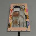 for iPhone 16 Pro Case, Wireless Charging Compatible,Dual-Layer Protection with Stylish Wildflower Design, Soft Silicone + Hard Shell, Cute Phone Cover for Women - Ethereal Wire Florals