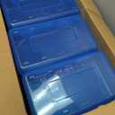 Mr. Pen- Clear Pencil Boxes Bulk, 12 Pack, Colorful, Snap-Tight Lid, Plastic Pencil Box Organizer, 7.9"x4.5"x2.4"