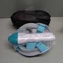 QingSong Full Face Snorkel Mask for Adults, Snorkeling Gear with Camera Mount, 180 Degree Panoramic View Snorkel Set Anti-Fog Anti-Leak (2 Pack - White Blue+White Pink)