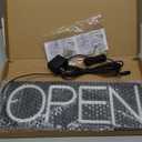 Open Signs for Business 12V/2A Ultra Bright LED Neon Open Sign 16 Inch Lighted Open Sign Electric Light Up Open Sign for Business Storefront Window Glass Door Retail Shop Store Bar Salon (White)