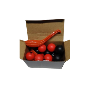 48 Pack Halloween Egg and Spoon Race Game Spoon Relay Race Toy Set Funny Game for Halloween Party Favors Supplies Indoor Outdoor Activities