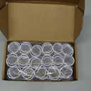 Jetec 32 Pcs PVC Pipe Clips Pool Cover Clamps for Above Ground Pool Greenhouses, Row Covers, Garden, Shelters, Bird Protection, 2.4 Inch Long(for 1 Inch PVC Pipe, White)