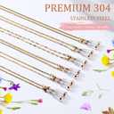 Fashion Magnetic Anti-Lost for Airpod Strap Necklace Lanyard, Neckband for AirPods 3 2 1/ Pro/ Pro 2(Gold Cable Design)