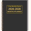 2026-2028 Monthly Planner - 3 Year Monthly Calendar/Planner 2026-2028, 8-5/8" x 11-3/8", 36 Month Calendar Planner, Planners with Twin-Wire Binding, Lined Notes Pages